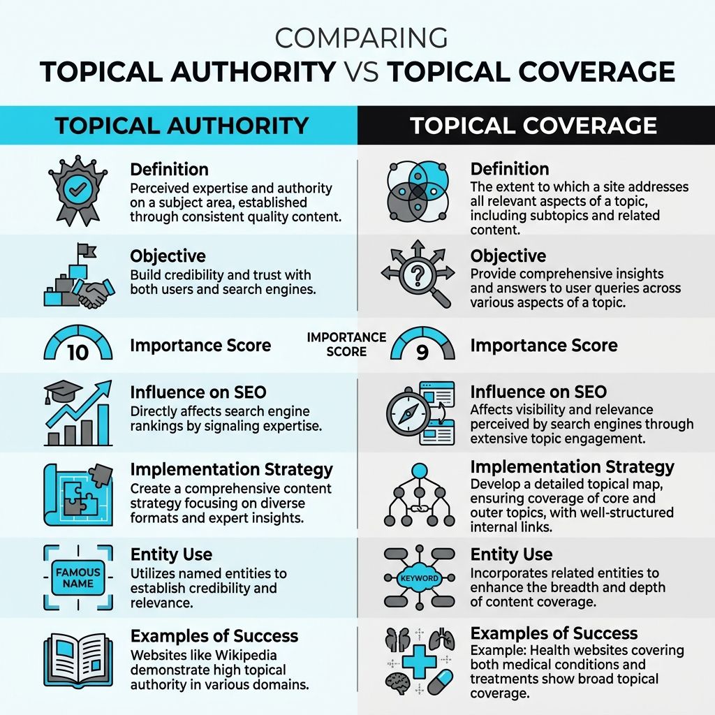 What Is The Difference Between Topical Authority And Topical Coverage?